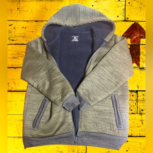 Akademiks Y2K Vintage Large Sherpa-Lined Men’s Streetwear Hoodie - EUC - Picture 6 of 9